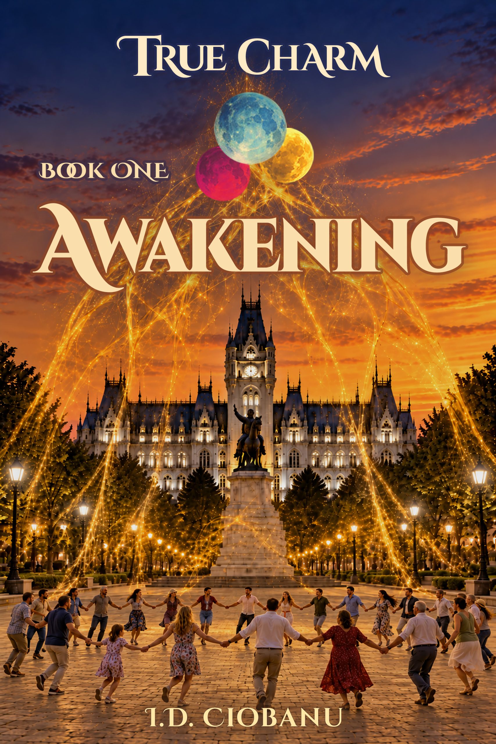 Book cover of Awakening, Book 1 of The First Crossing in the True Charm saga.